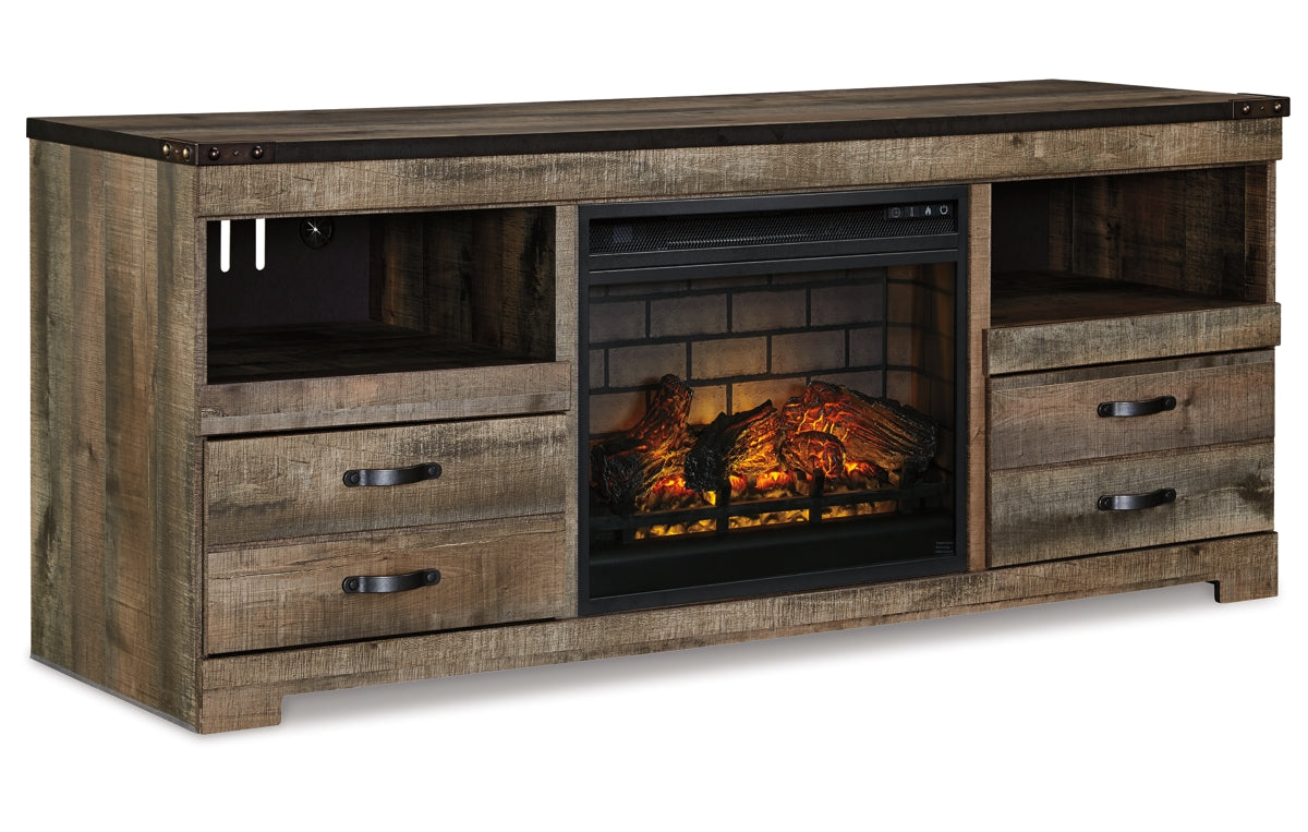 Trinell 63" TV Stand with Electric Fireplace