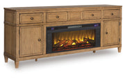 Sharlance 81" TV Stand with Electric Fireplace