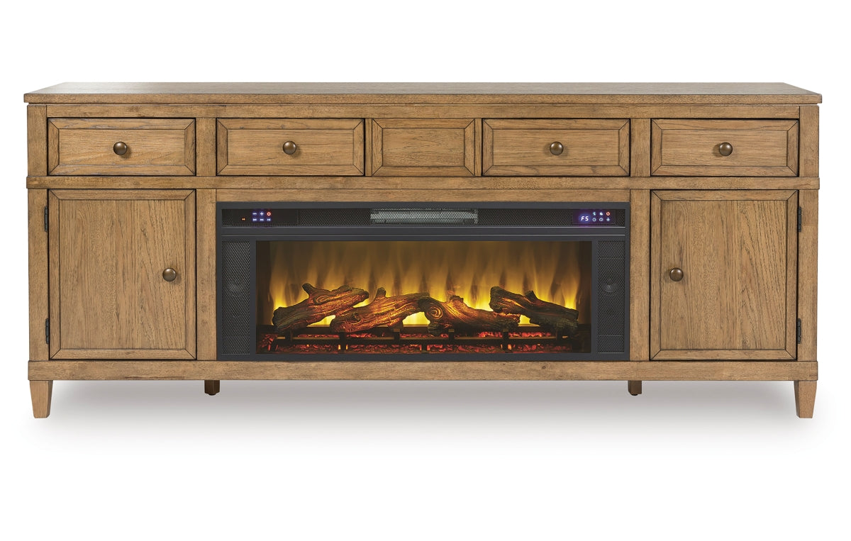 Sharlance 81" TV Stand with Electric Fireplace
