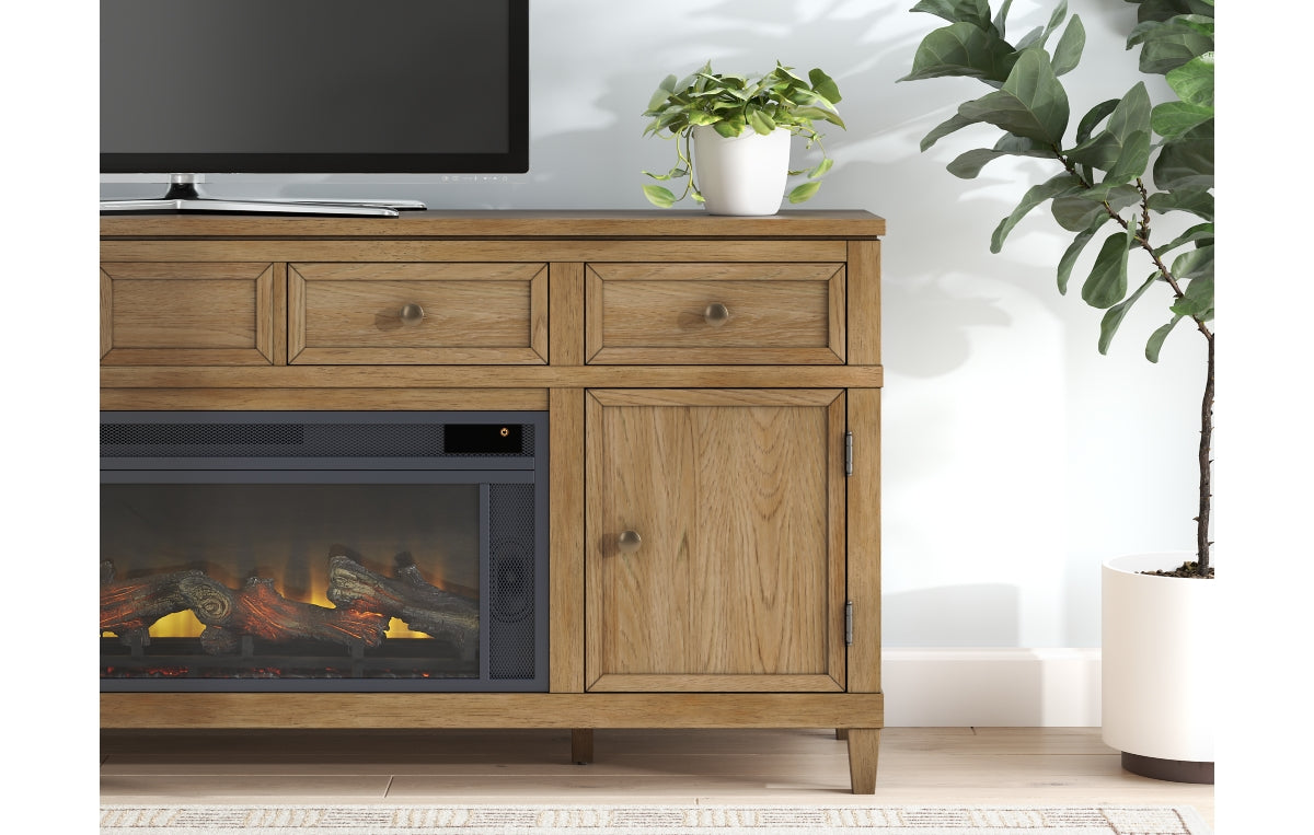 Sharlance 81" TV Stand with Electric Fireplace