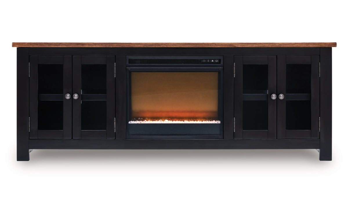 Wildenauer 76" TV Stand with Electric Fireplace