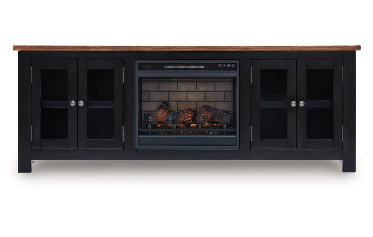 Wildenauer 76" TV Stand with Electric Fireplace