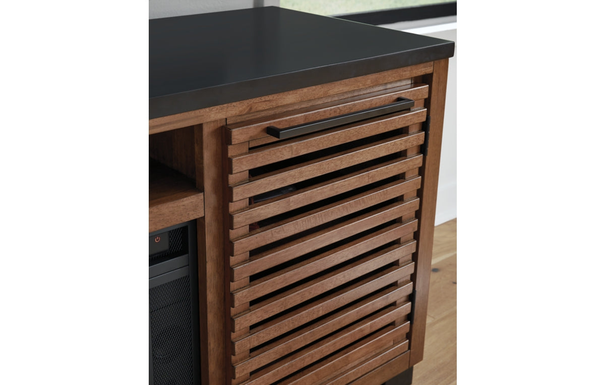 Kallari 84" TV Stand with Electric Fireplace