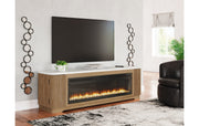 Camdill 80" TV Stand with Electric Fireplace