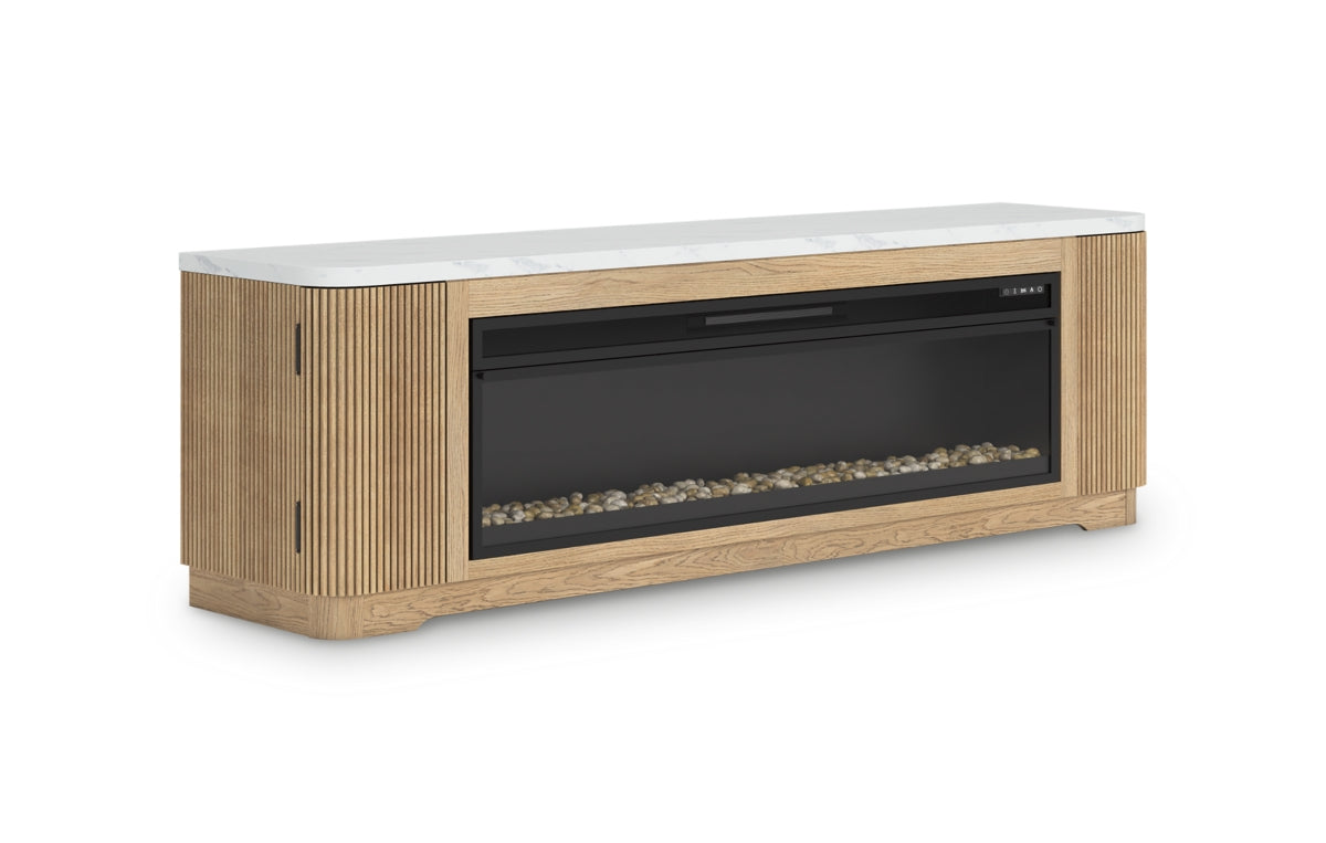 Camdill 80" TV Stand with Electric Fireplace