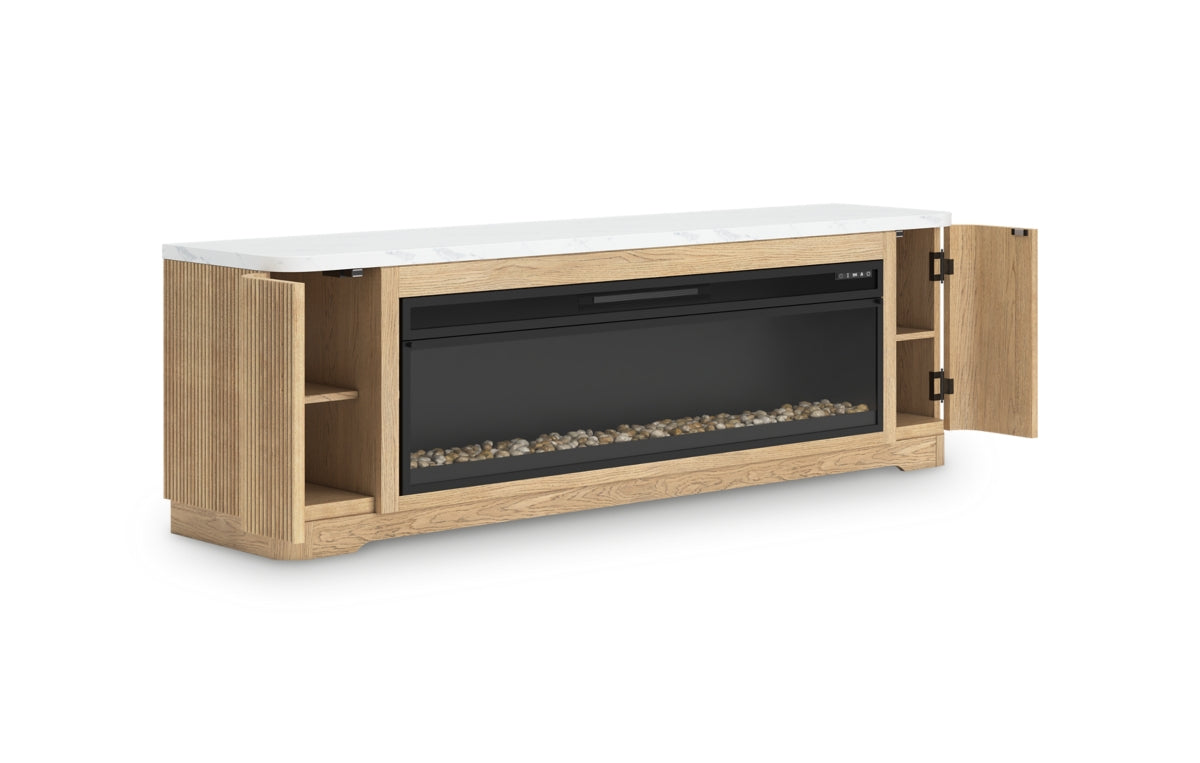 Camdill 80" TV Stand with Electric Fireplace