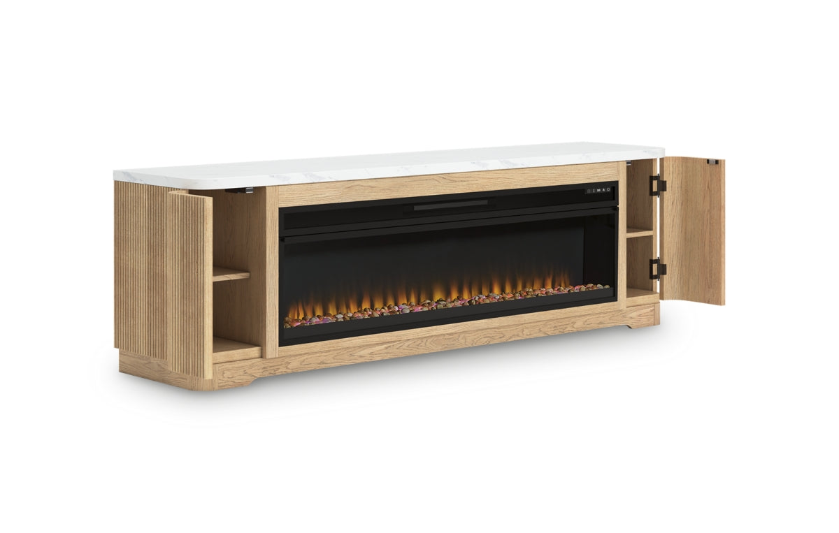 Camdill 80" TV Stand with Electric Fireplace