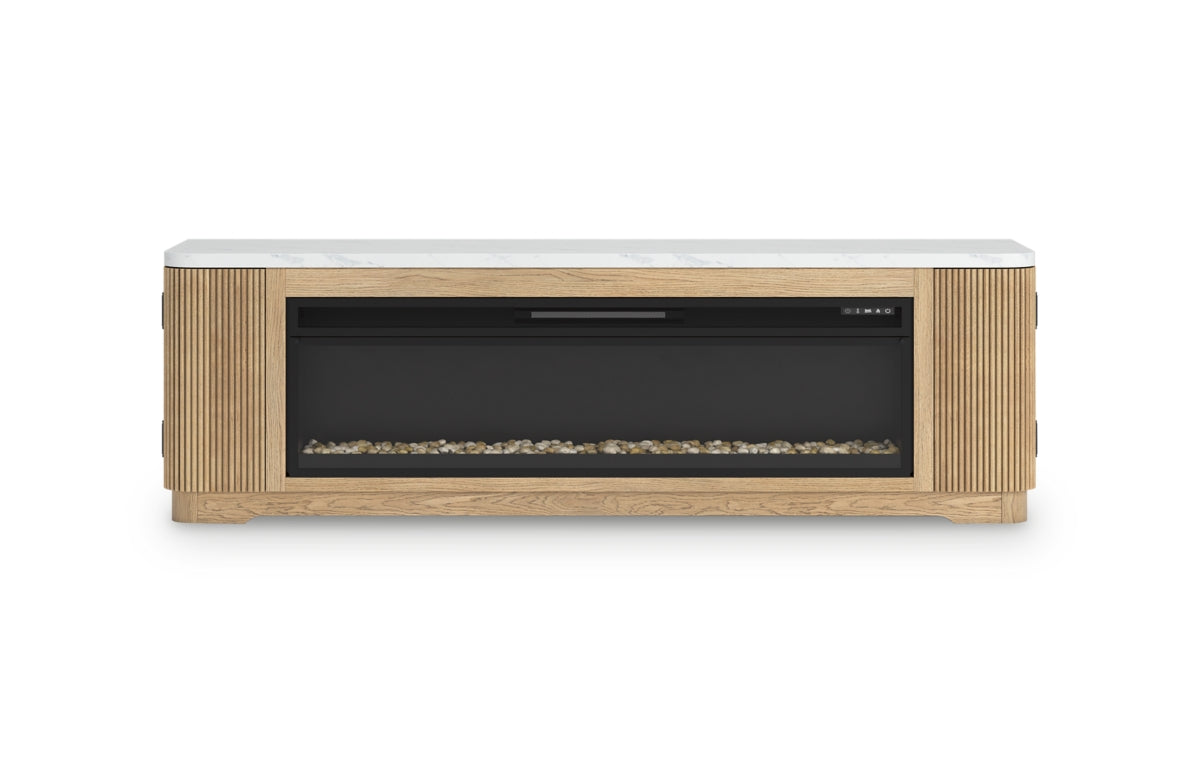 Camdill 80" TV Stand with Electric Fireplace