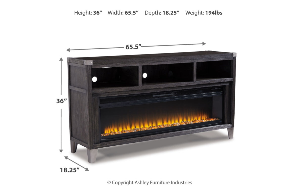 Todoe 65" TV Stand with Electric Fireplace