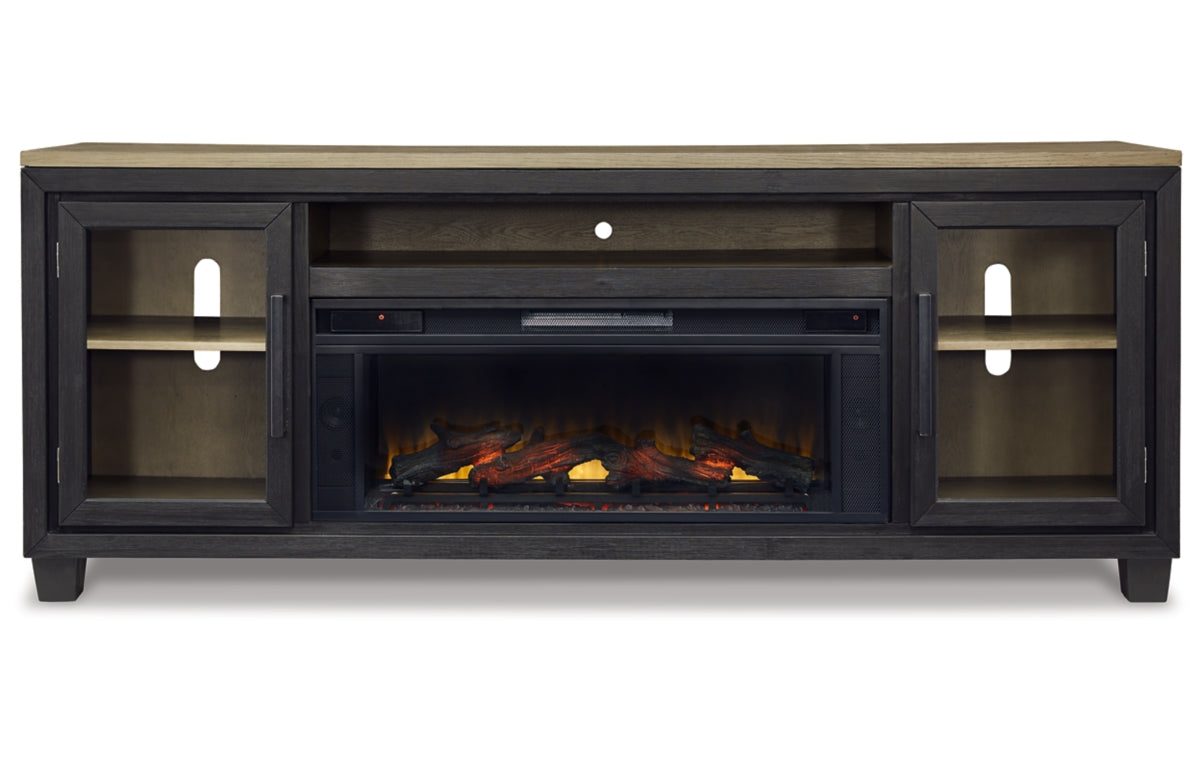 Foyland 83" TV Stand with Electric Fireplace