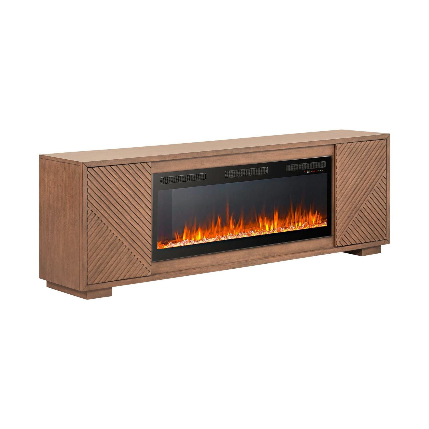 Fireplace TV Consoles 214 84 Inch Console with Fire Fireplace TV Stand