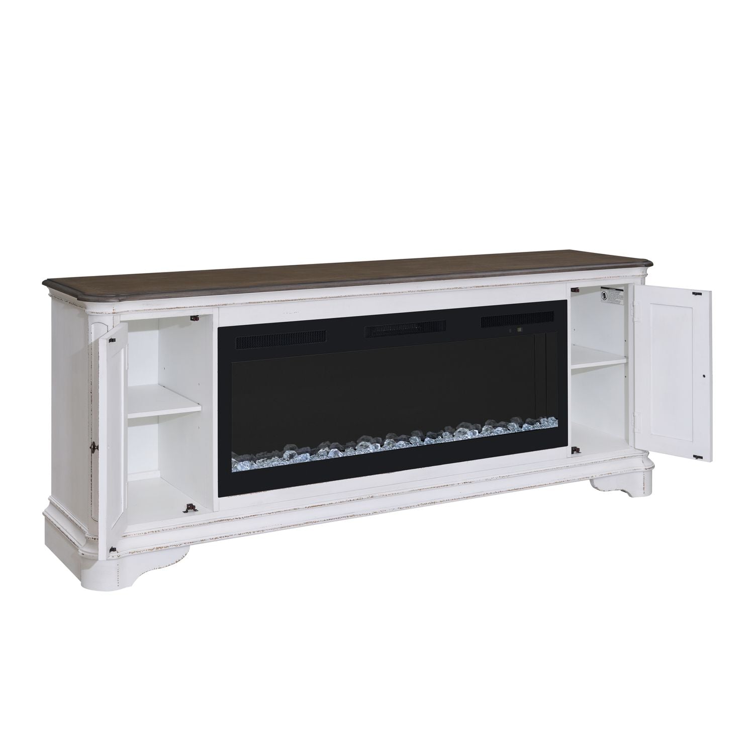 Fireplace TV Consoles 244 82 Inch Console with Fire Fireplace TV Stand