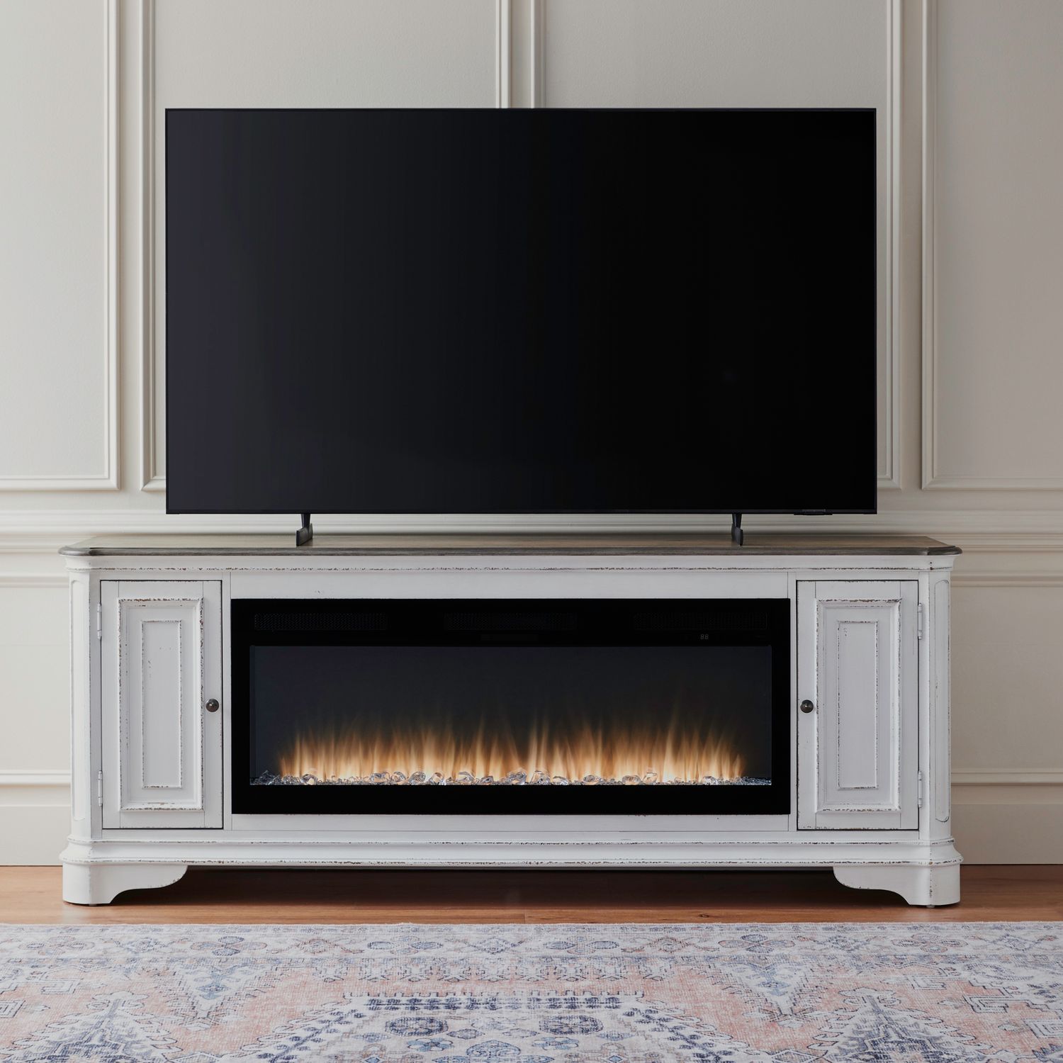 Fireplace TV Consoles 244 82 Inch Console with Fire Fireplace TV Stand