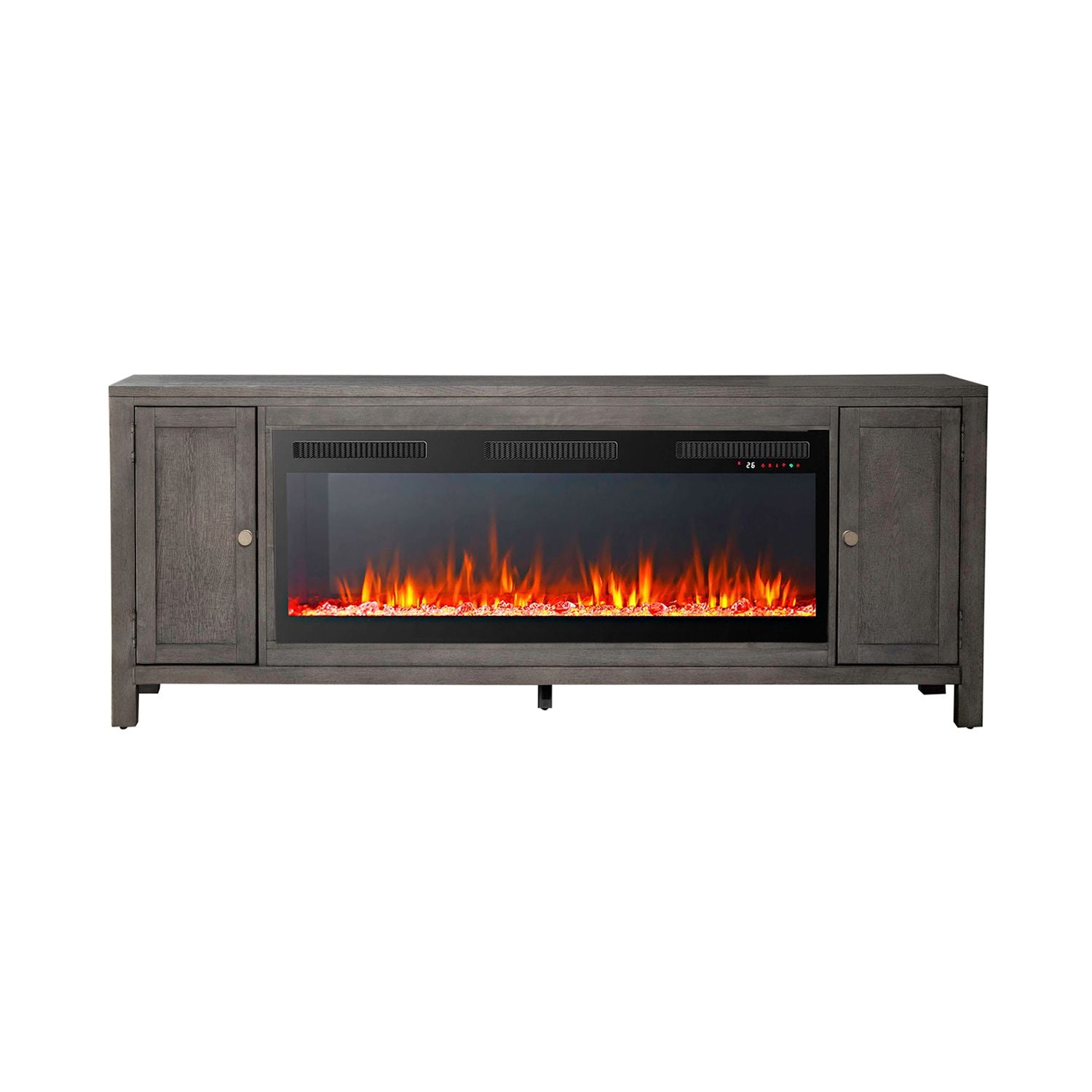Fireplace TV Consoles 406 78 Inch Console with Fire Fireplace TV Stand
