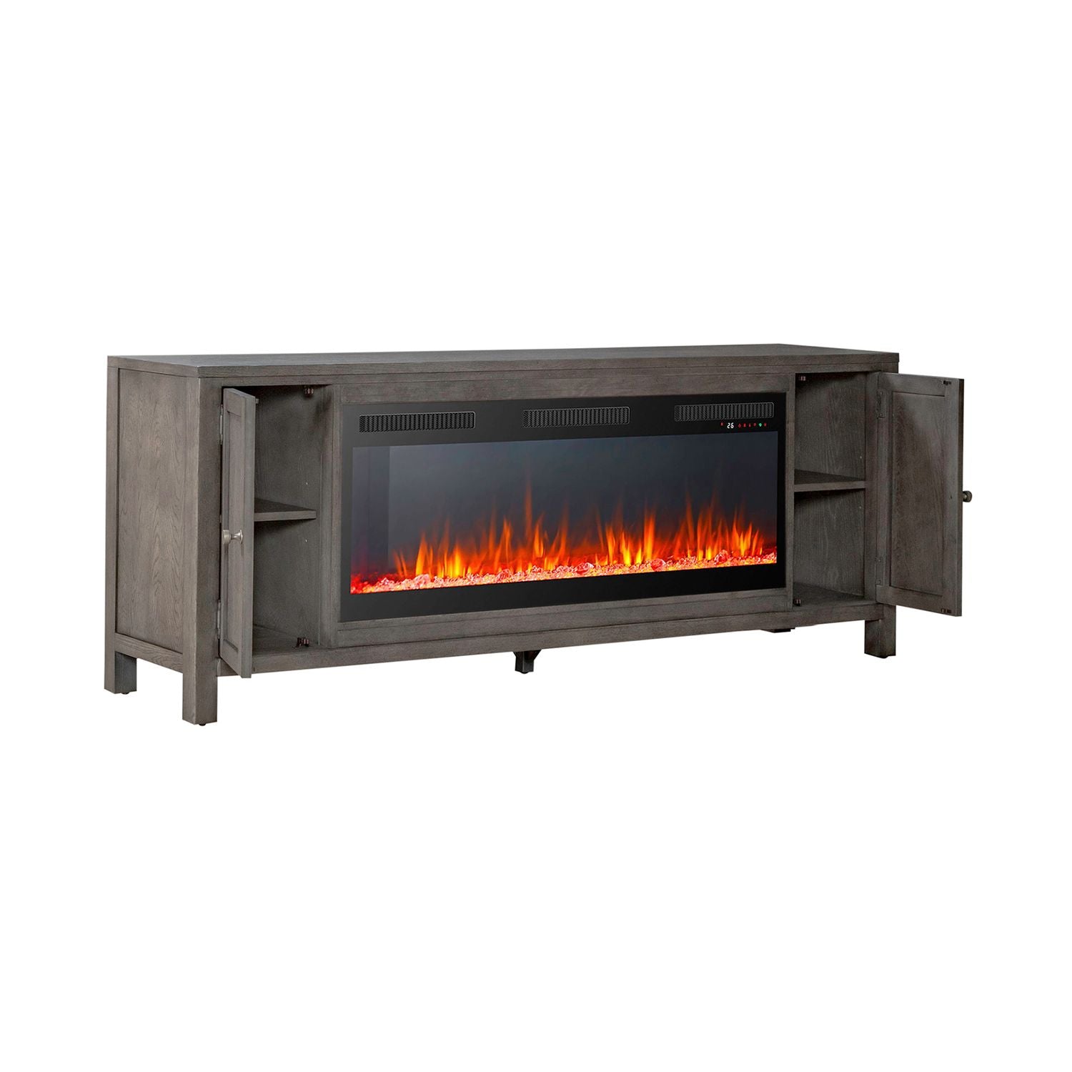 Fireplace TV Consoles 406 78 Inch Console with Fire Fireplace TV Stand