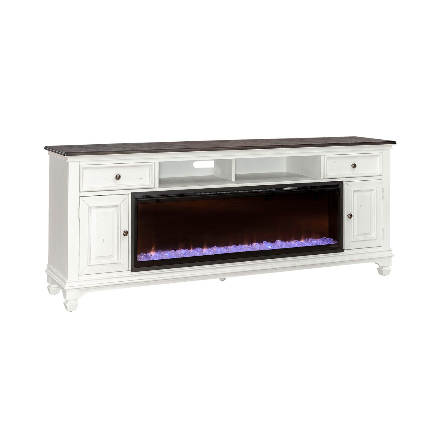 Fireplace TV Consoles 417 80 Inch Console with Fire