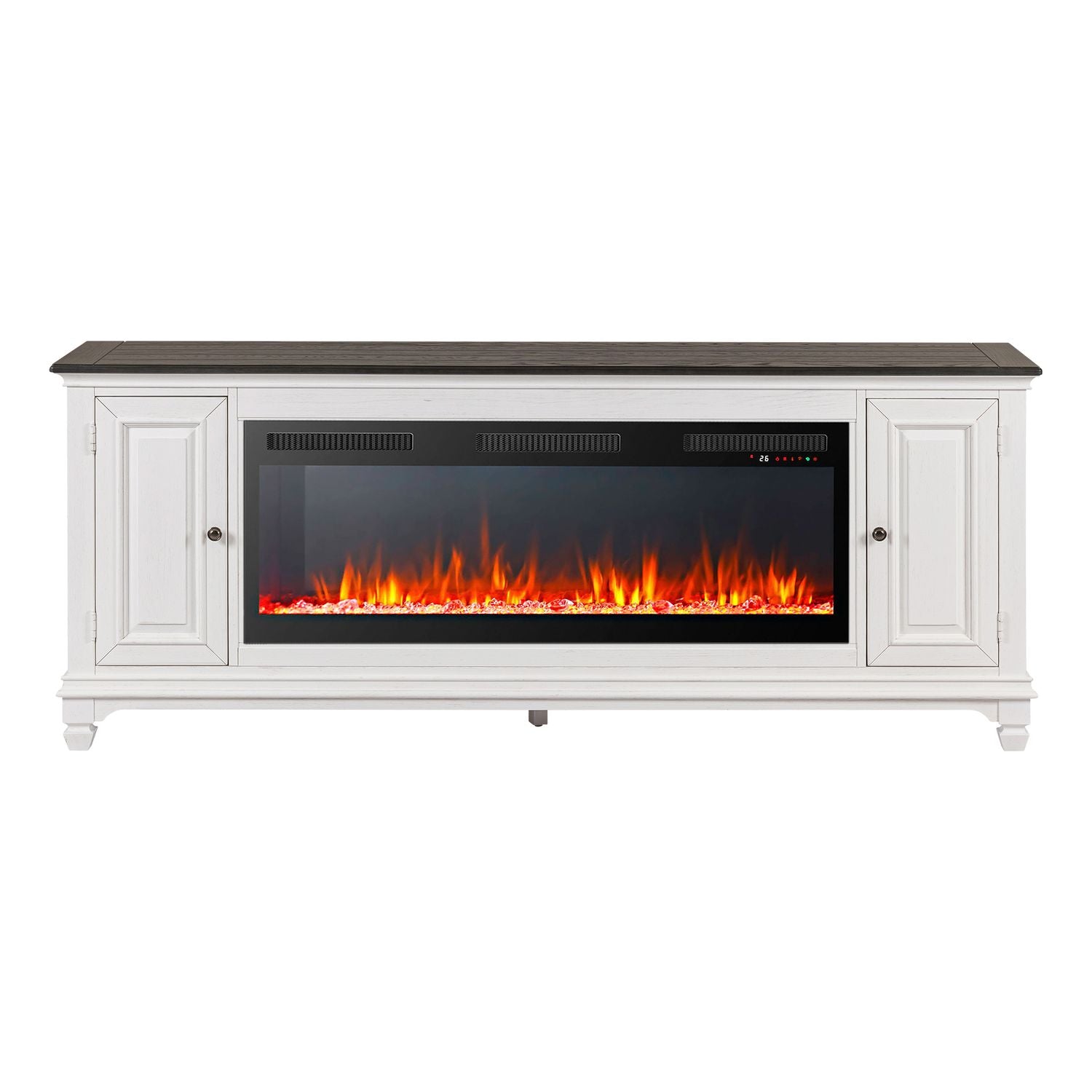 Fireplace TV Consoles 417 80 Inch Console with Fire Fireplace TV Stand