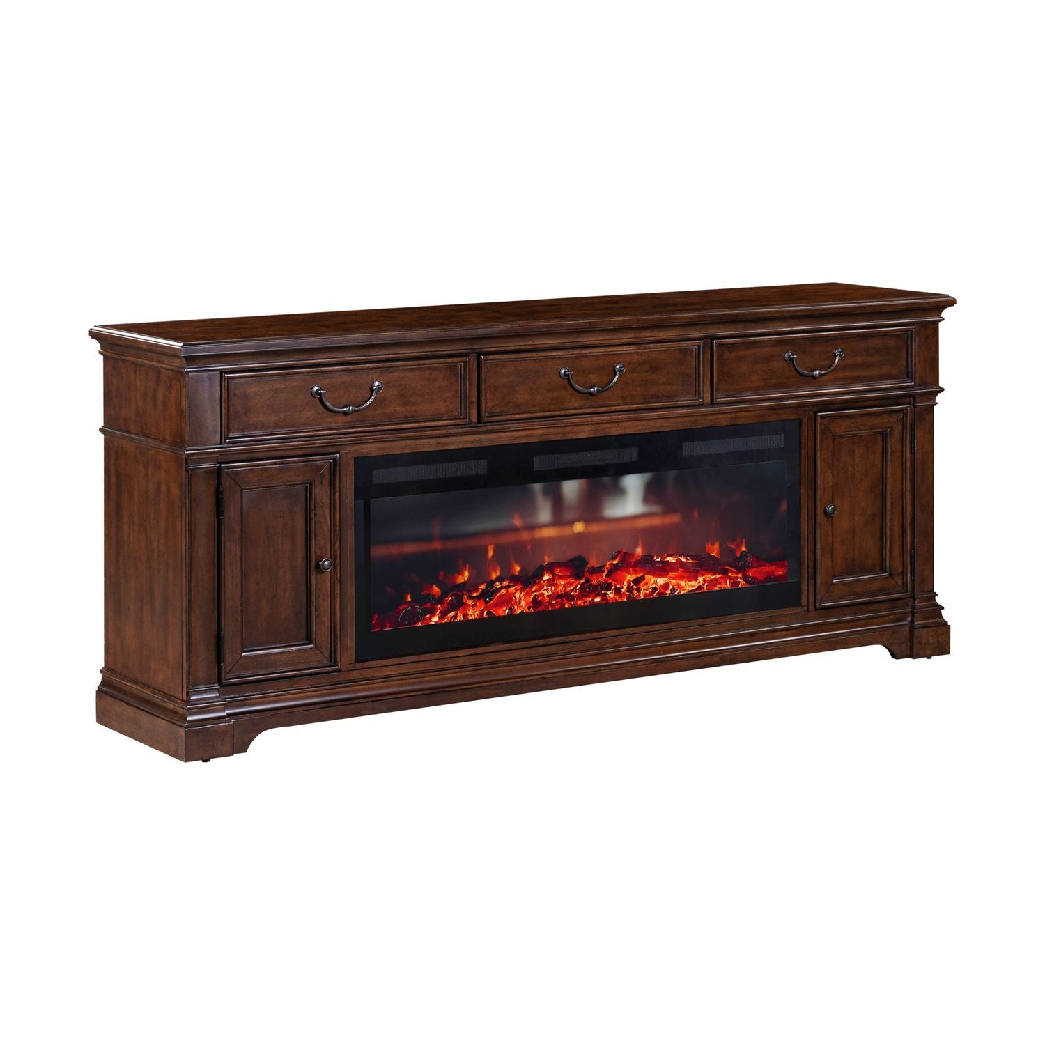 Fireplace TV Consoles 512 84 Inch Console with Fire Fireplace TV Stand