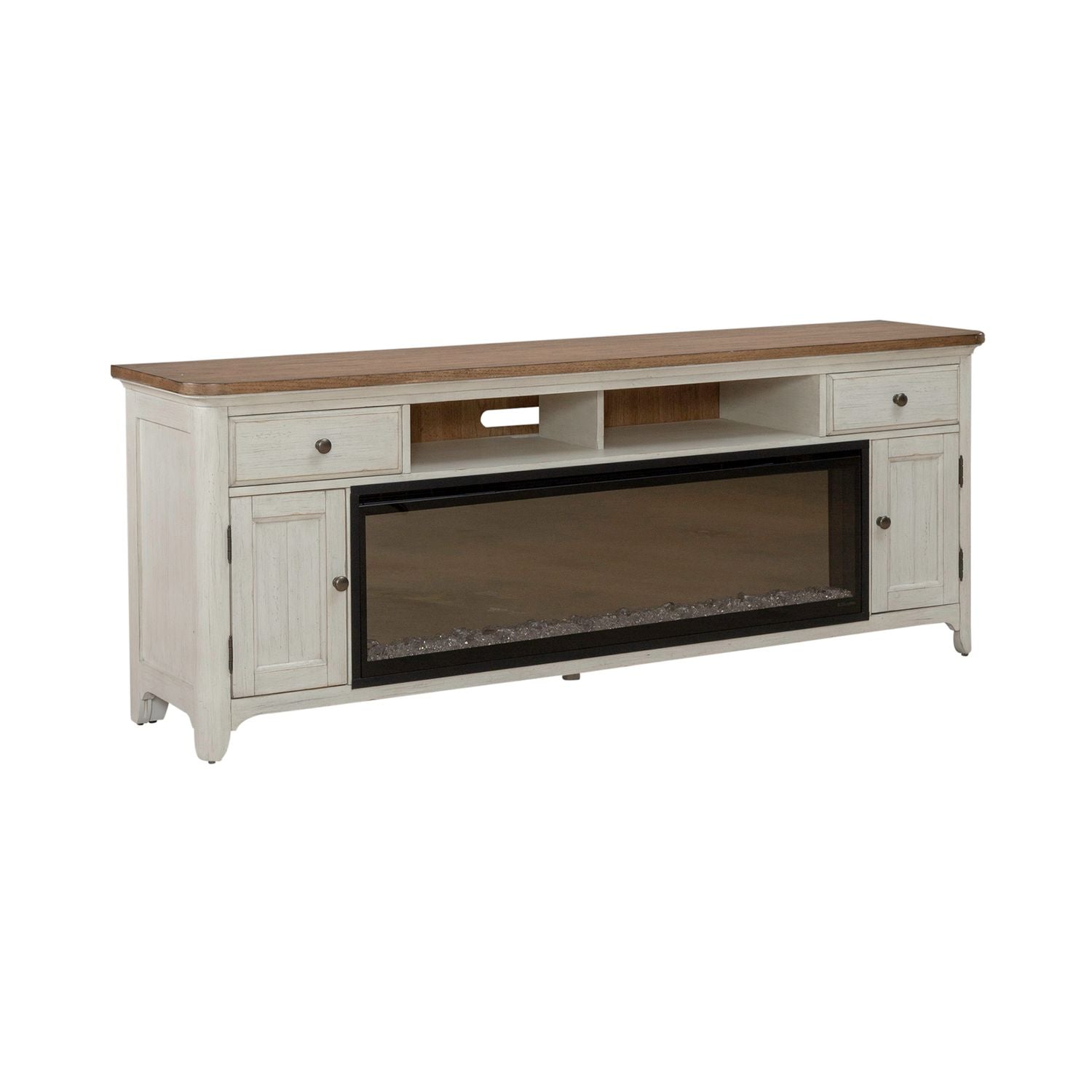 Fireplace TV Consoles 652 80 Inch Console with Fire FT