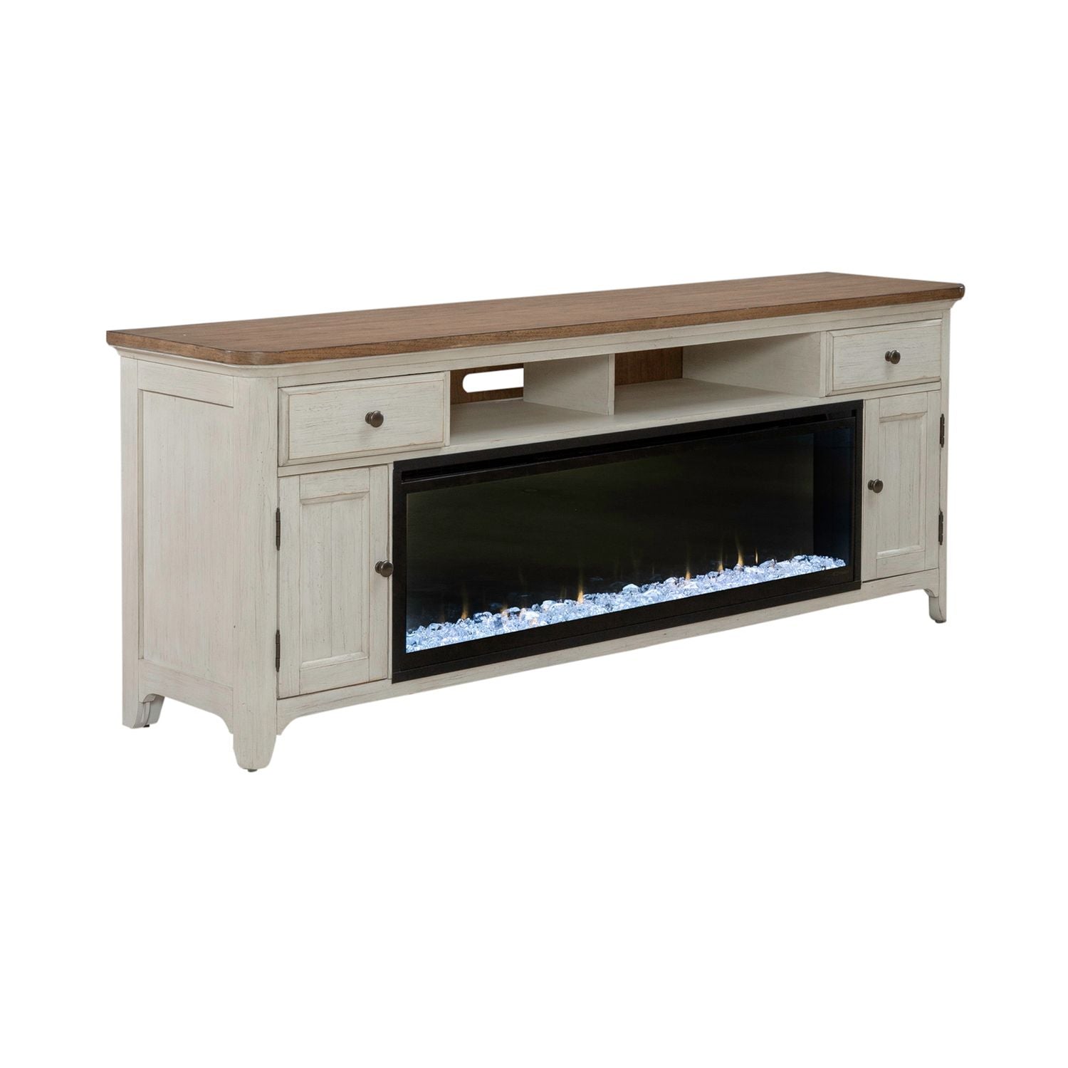 Fireplace TV Consoles 652 80 Inch Console with Fire FT