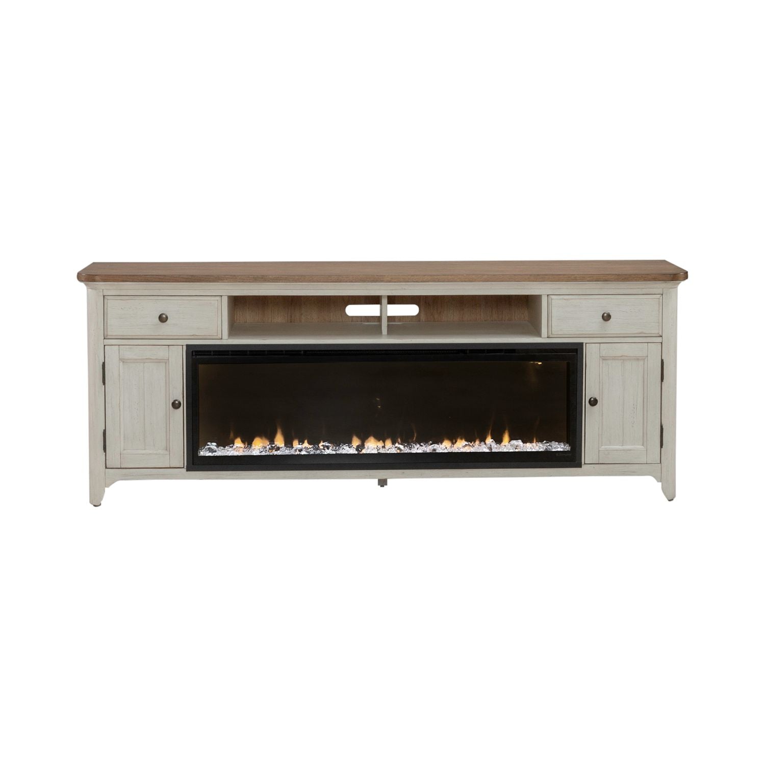 Fireplace TV Consoles 652 80 Inch Console with Fire FT