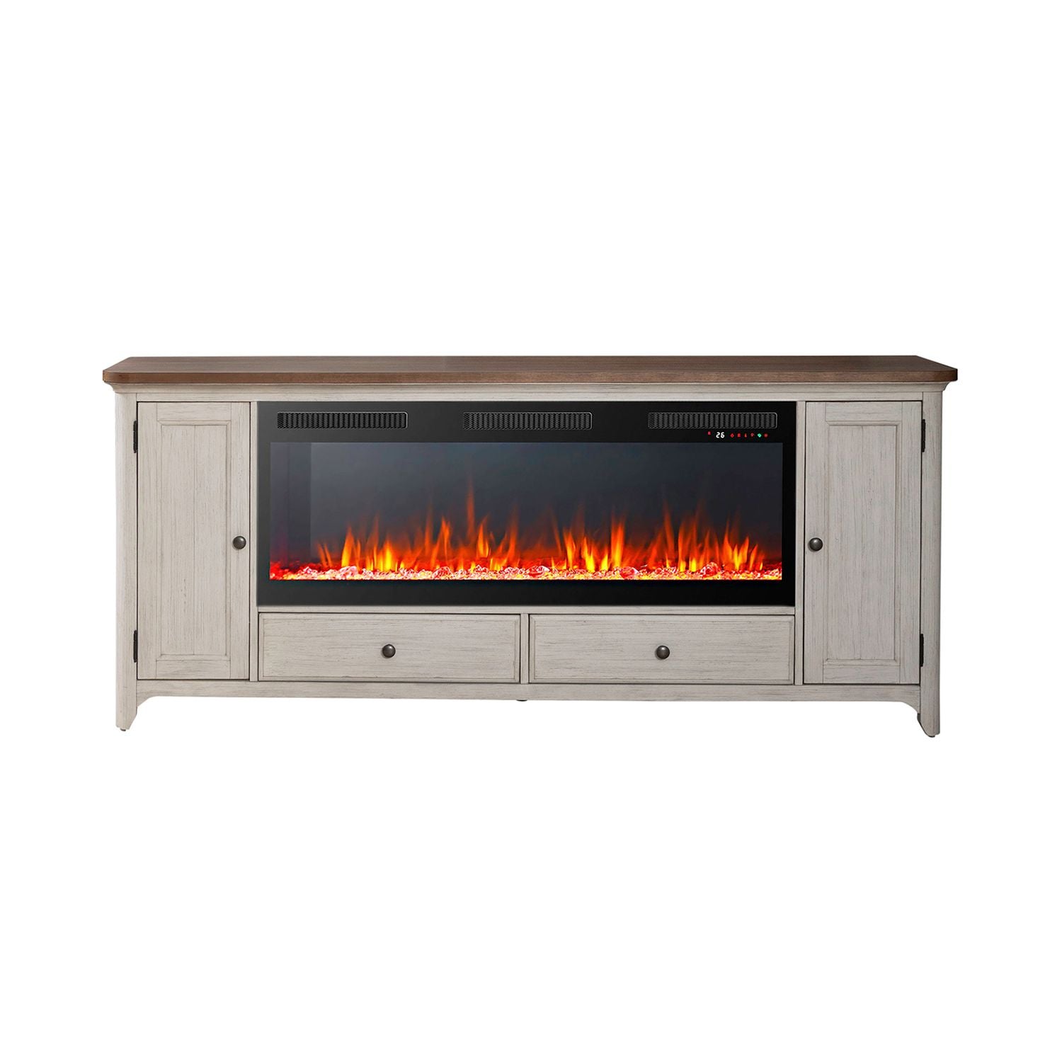 Fireplace TV Consoles 652 80 Inch Console with Fire Fireplace TV Stand