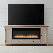 Fireplace TV Consoles 652 80 Inch Console with Fire Fireplace TV Stand