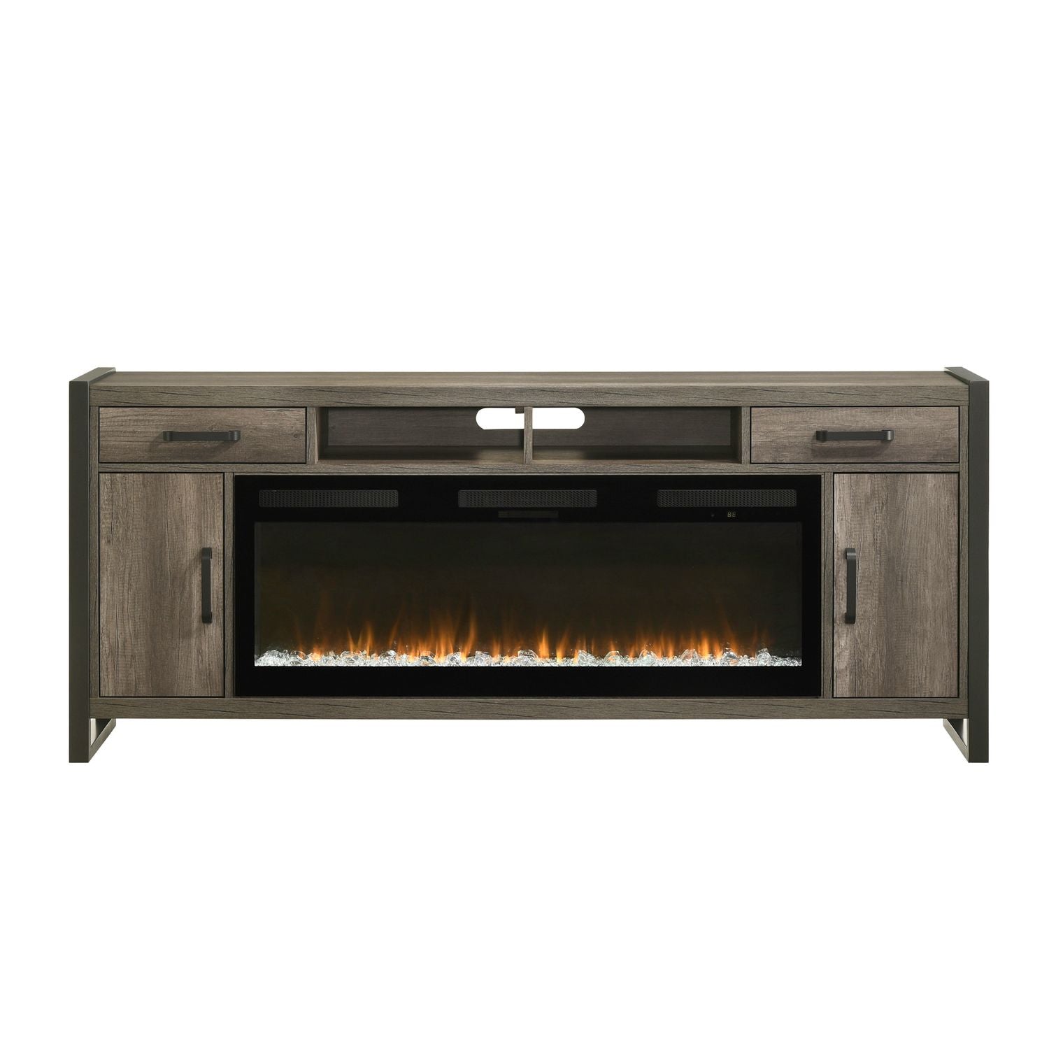 Fireplace TV Consoles 686 78 Inch Console with Fire Fireplace TV Stand