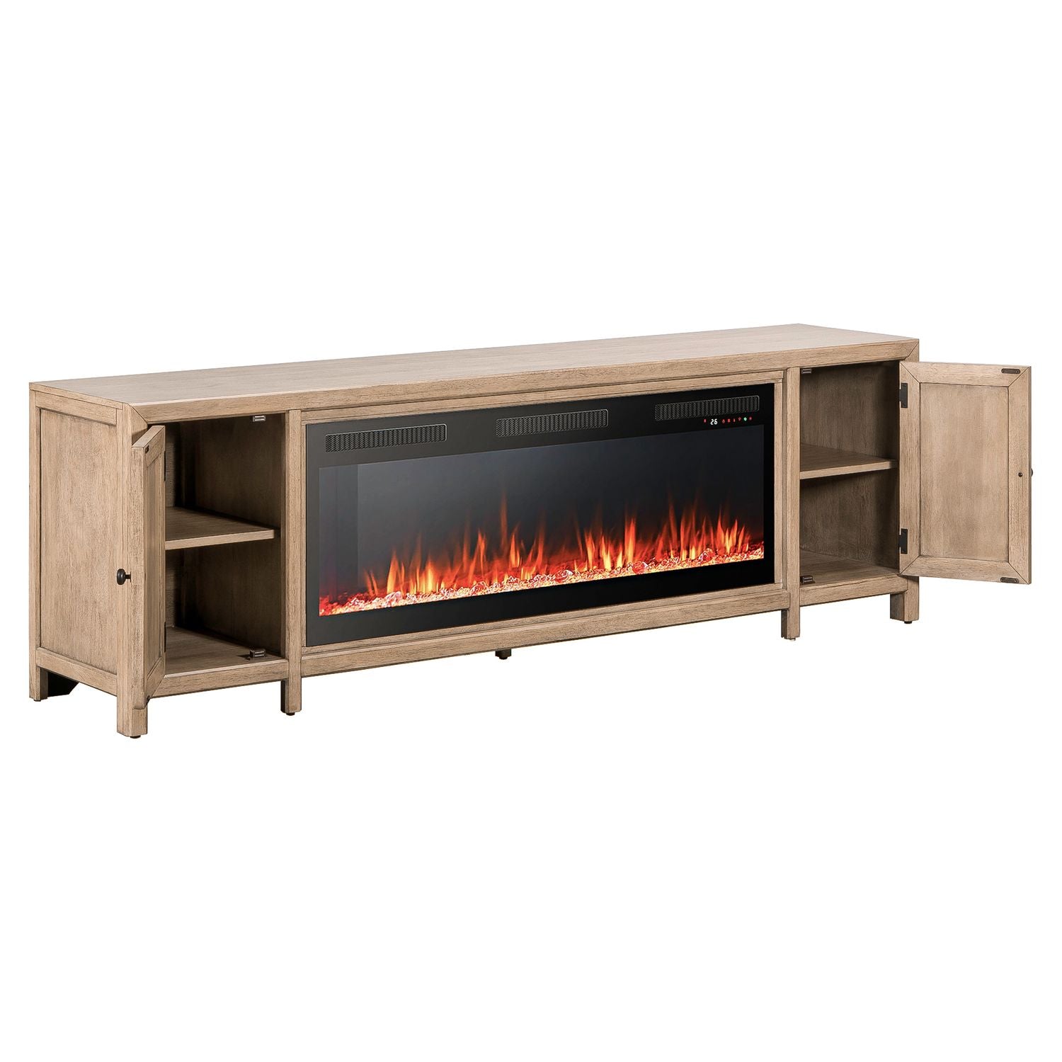 Fireplace TV Consoles 780 82 Inch Console with Fire Fireplace TV Stand