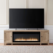 Fireplace TV Consoles 780 82 Inch Console with Fire Fireplace TV Stand