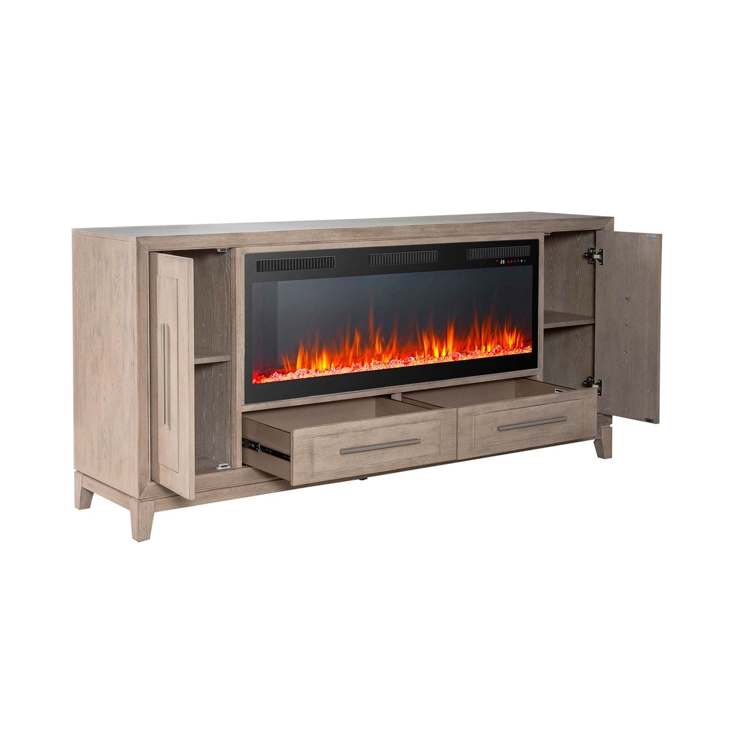 Fireplace TV Consoles 789 80 Inch Console with Fire Fireplace TV Stand