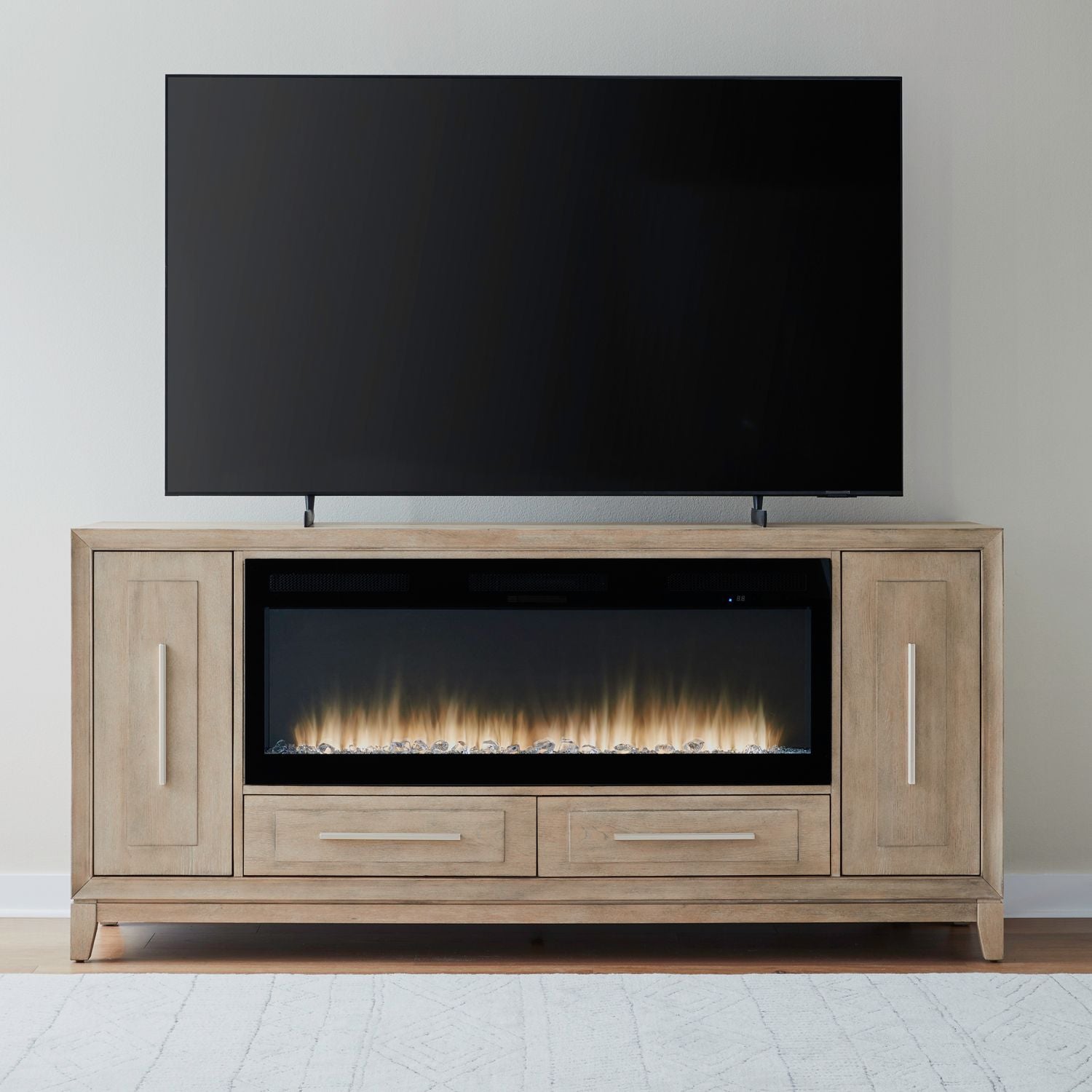 Fireplace TV Consoles 789 80 Inch Console with Fire Fireplace TV Stand