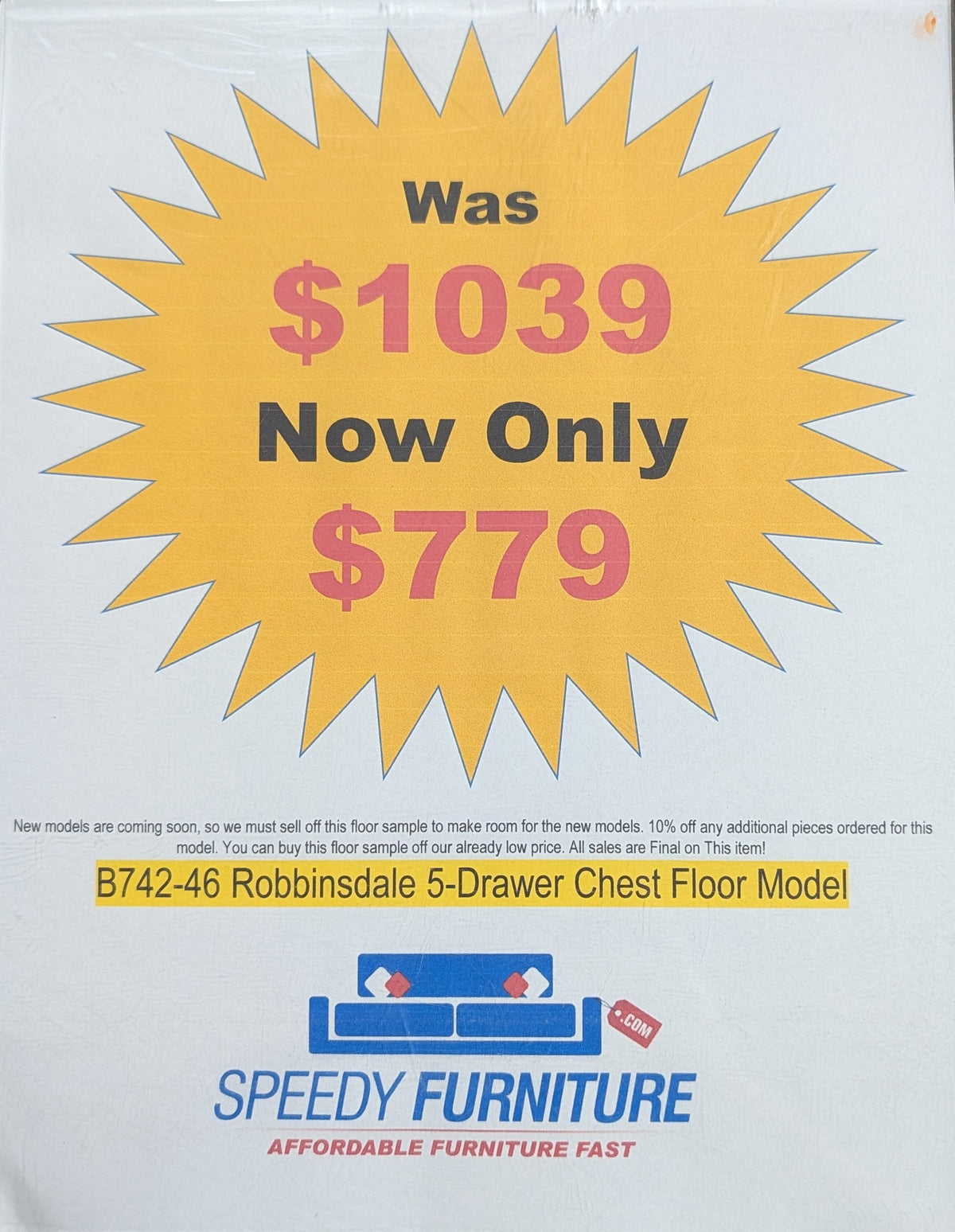 5 Drawer chest