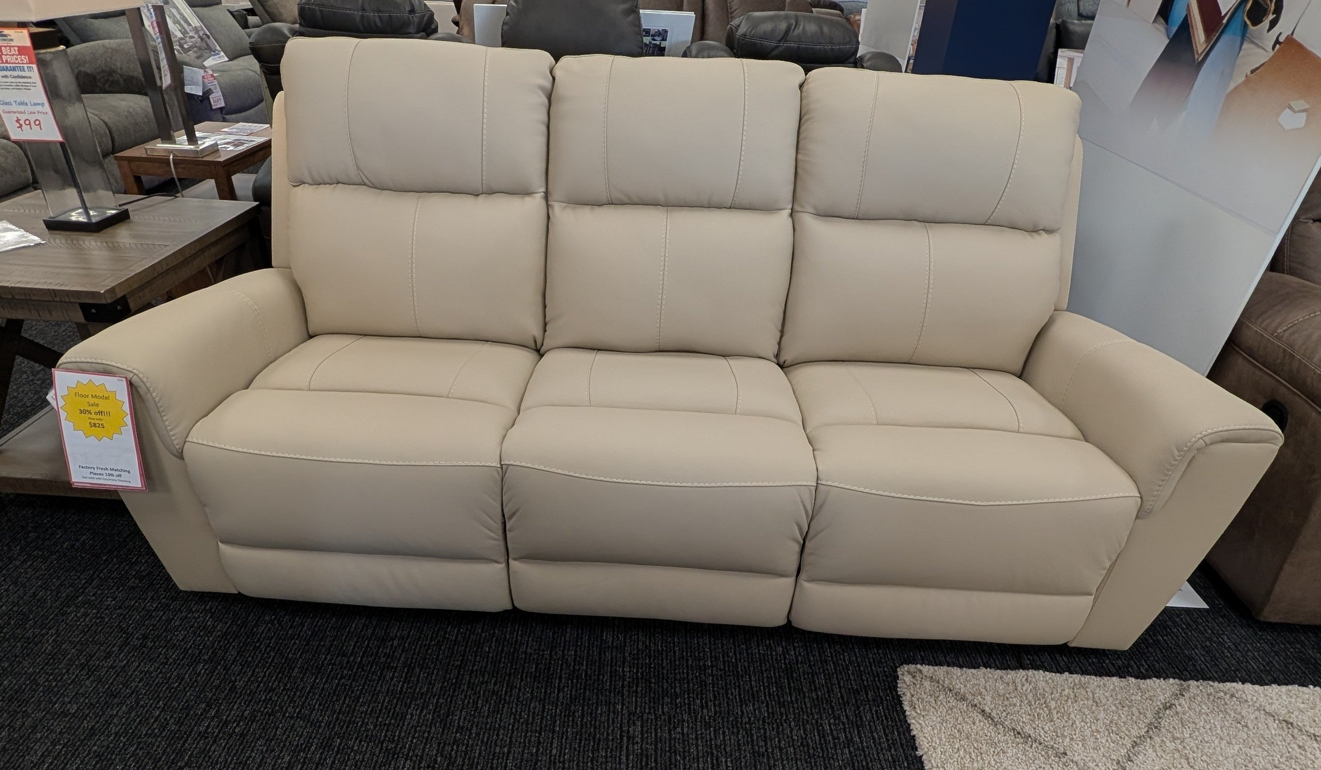 Power Reclining Leather Sofa