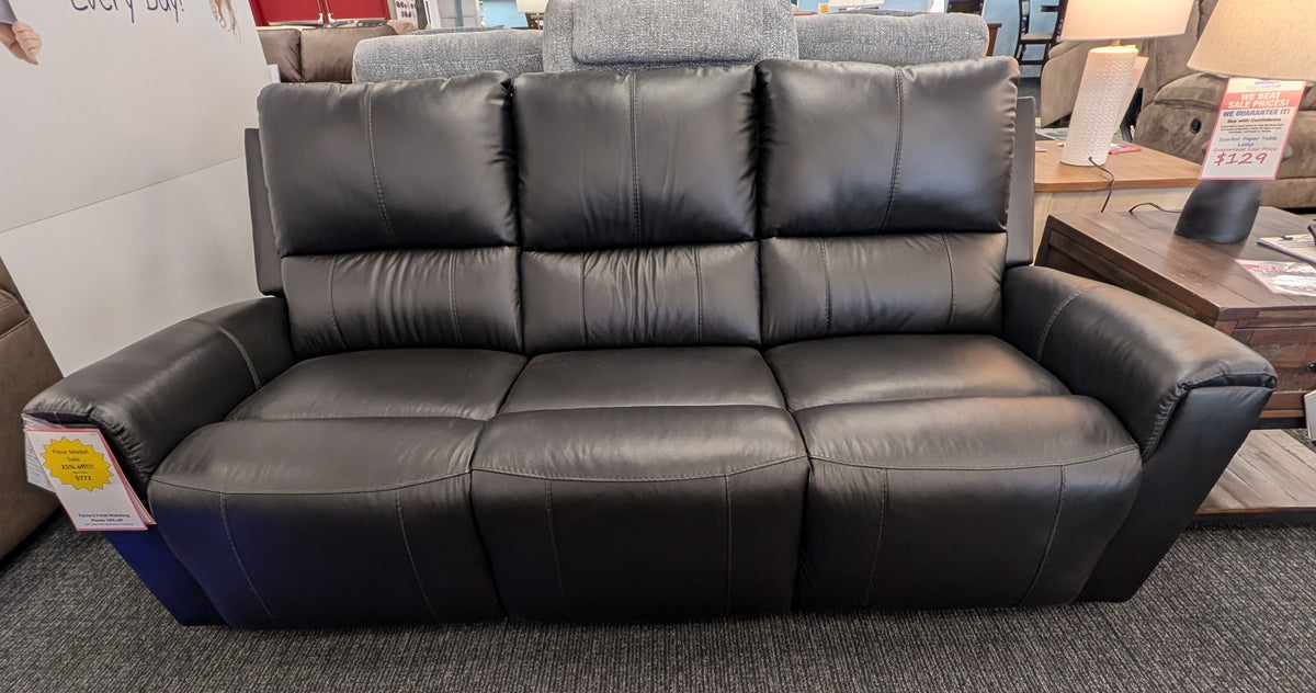 Manual Leather reclining sofa