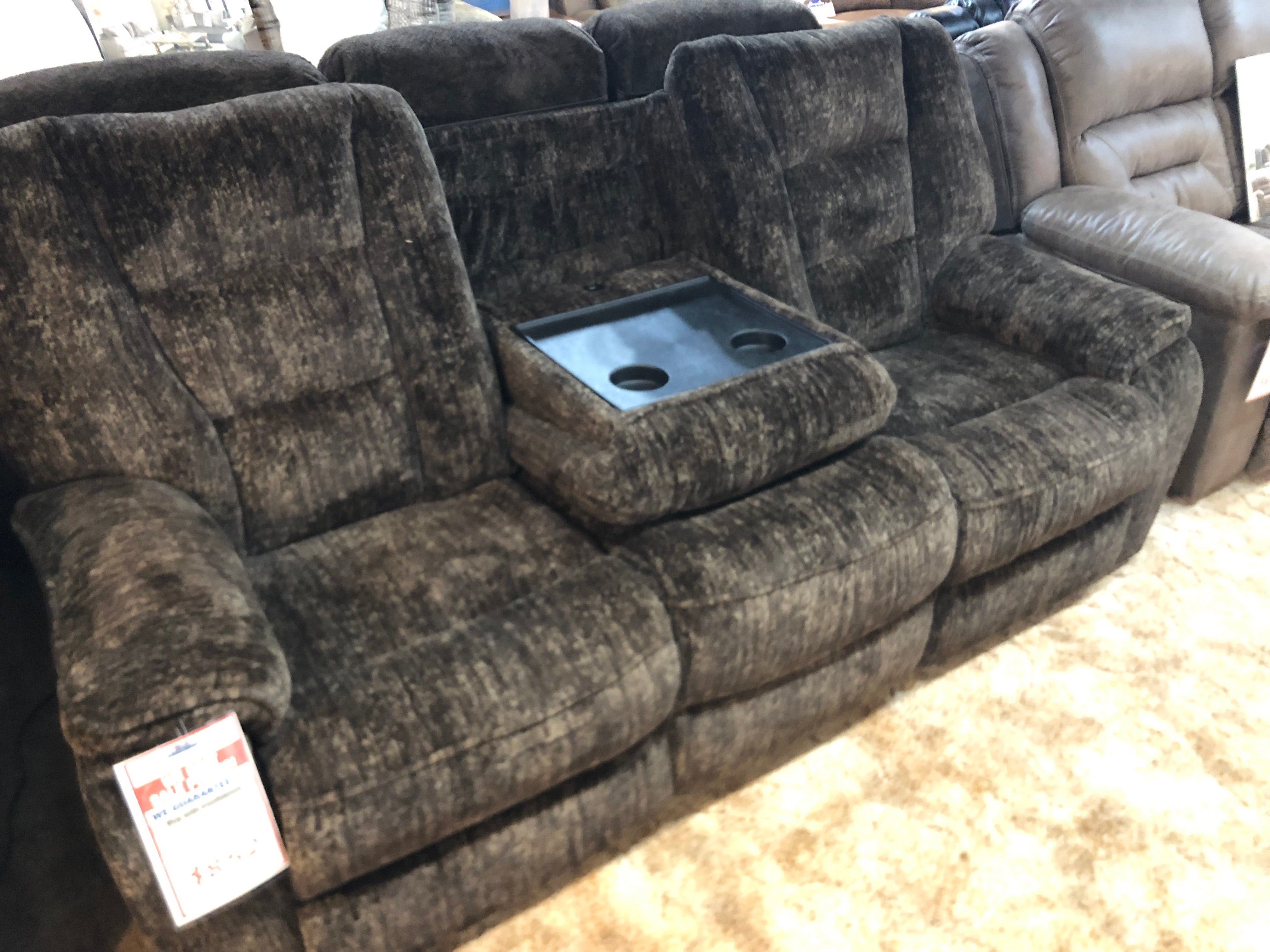 Super Soft Recliner Sofa w/Drop Down Table