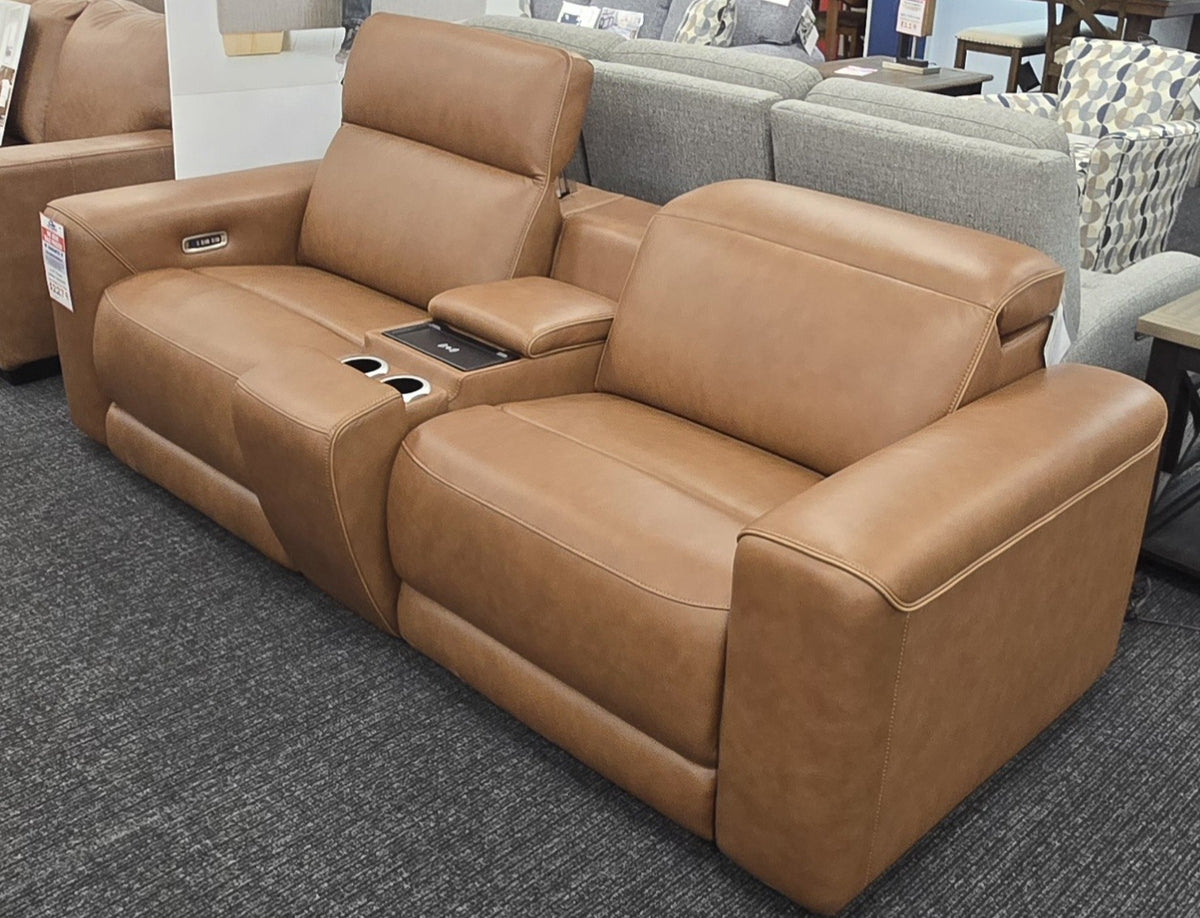 3-Piece Leather power sectional