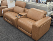 3-Piece Leather power sectional