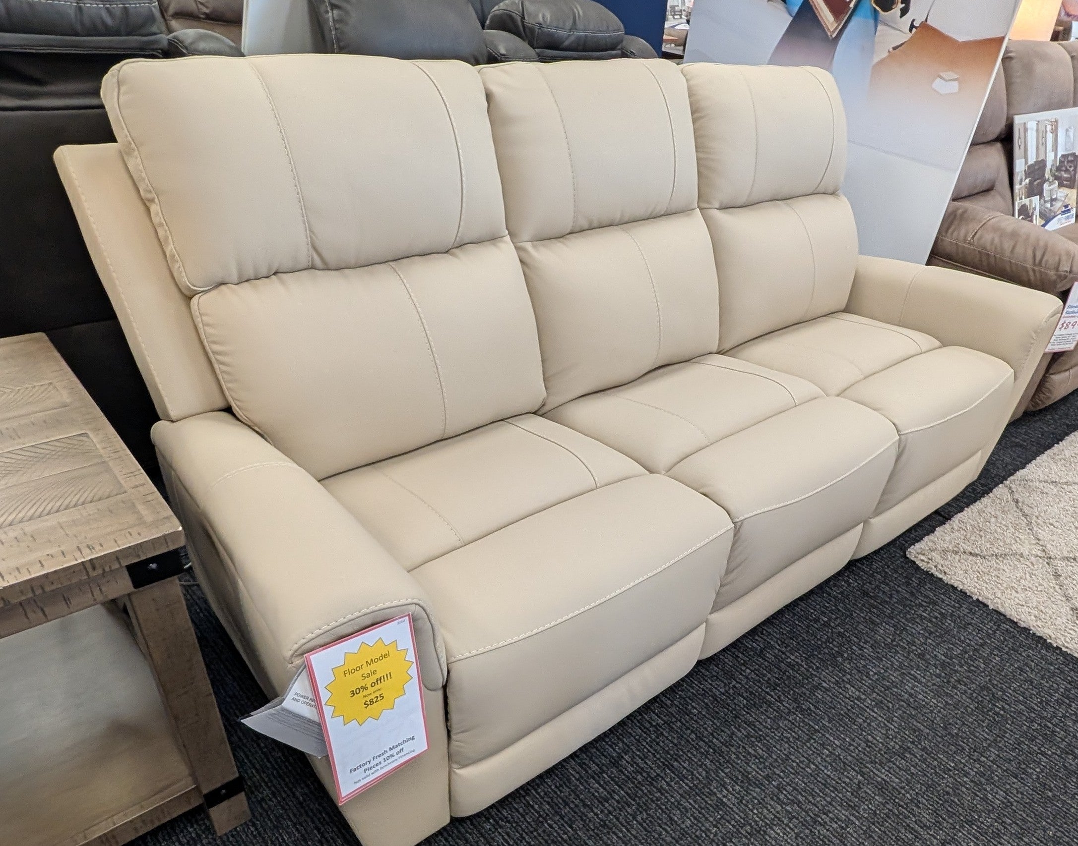 Power Reclining Leather Sofa