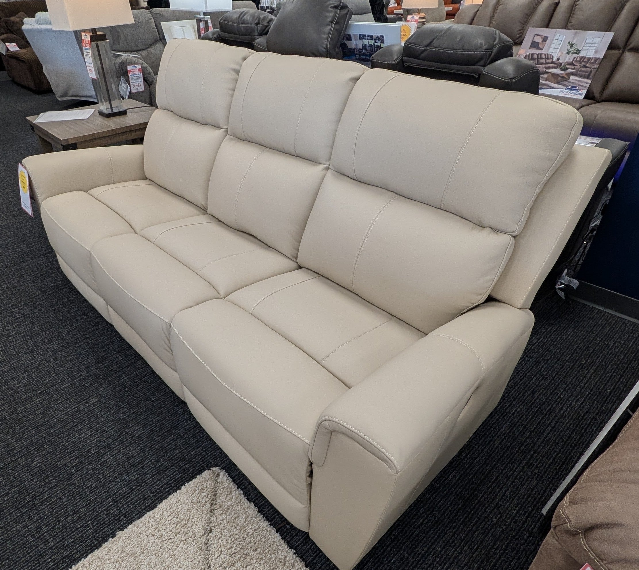 Power Reclining Leather Sofa